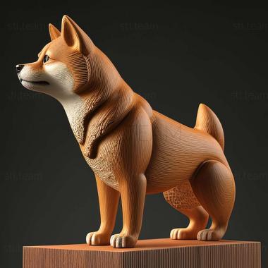 3D модель Собака шиба іну (STL)
